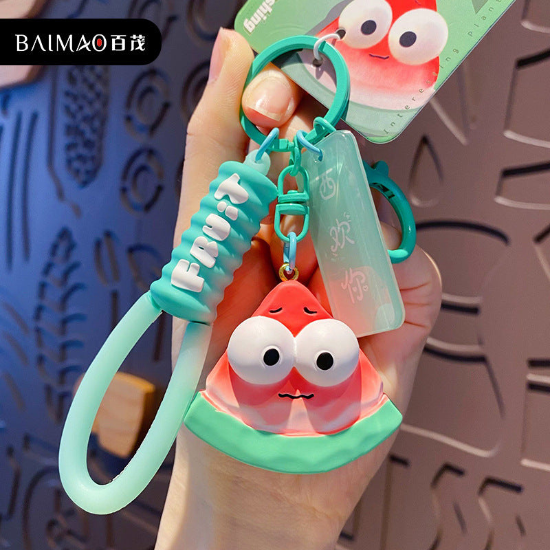 Vegetales y frutas al por mayor Keychains creativos de resina